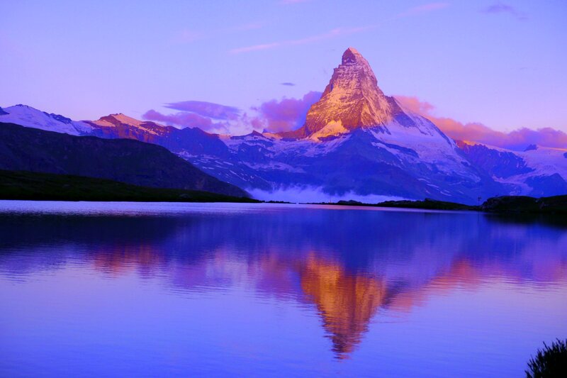 Matterhorn Mountain — Purple, Serene, Sunrise