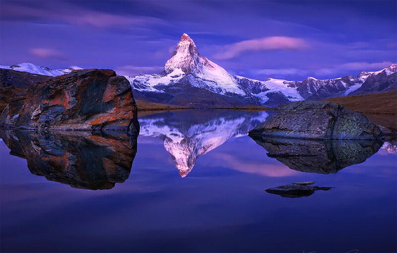 Matterhorn Mountain — Purple, Serene
