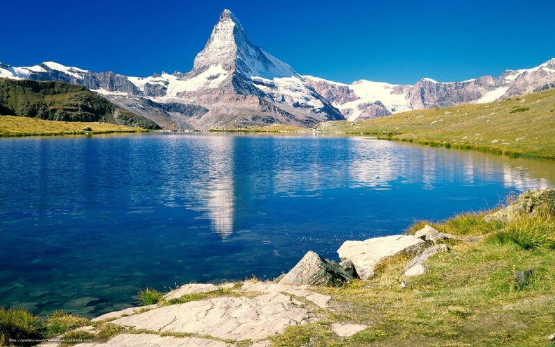 Matterhorn mountain reflection