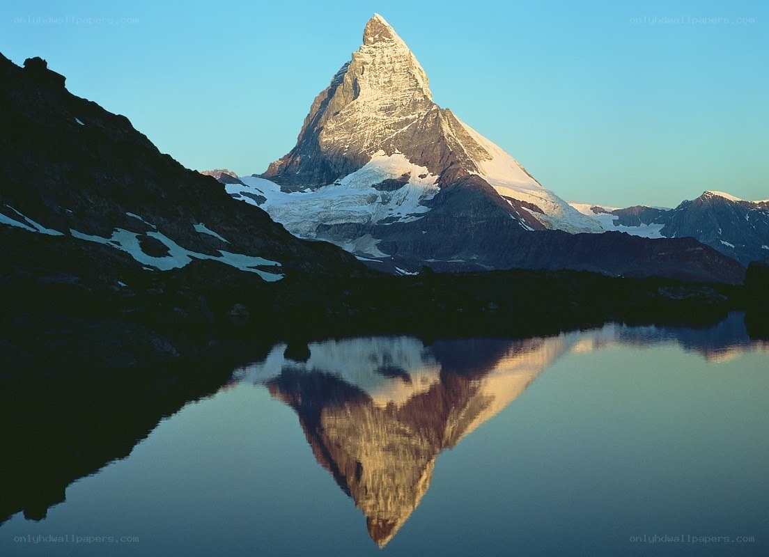 Matterhorn mountain reflection