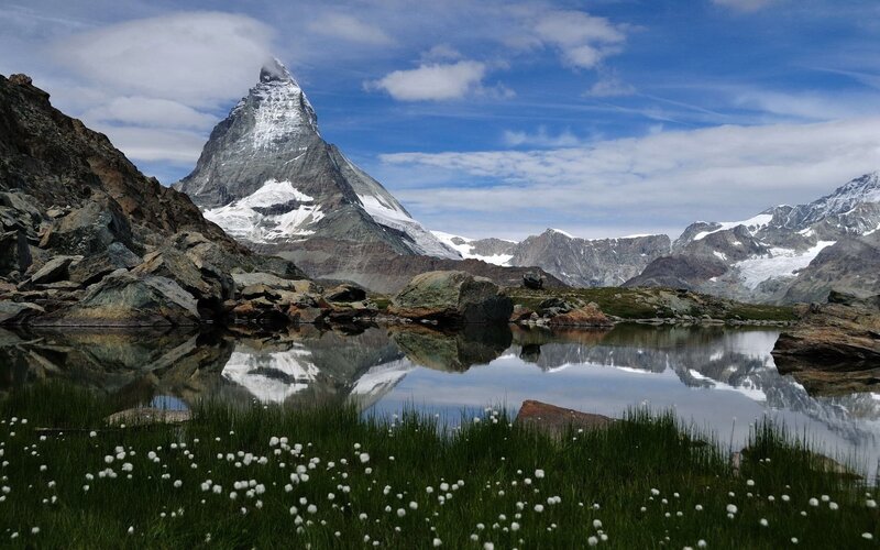 Matterhorn mountain reflection