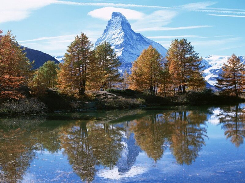 Matterhorn mountain reflection