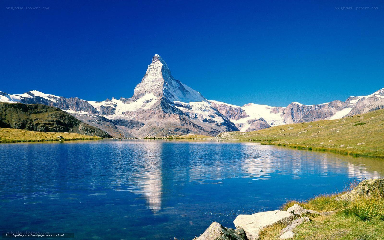Matterhorn mountain reflection