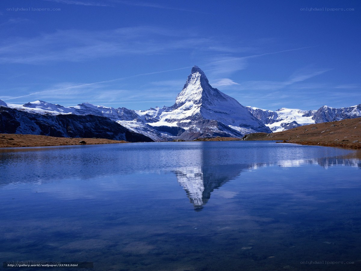 Matterhorn mountain reflection