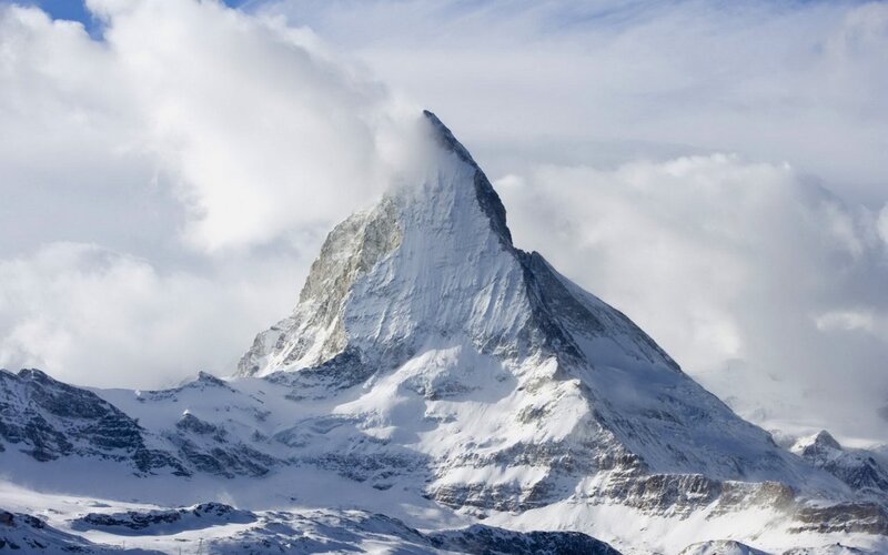 Matterhorn Mountain — White, Dramatic, Winter