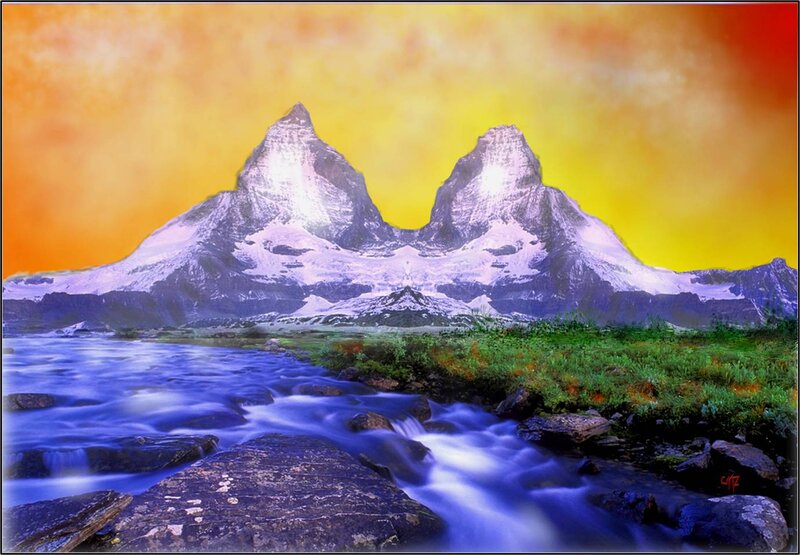 Matterhorn Mountain — Yellow, Dramatic