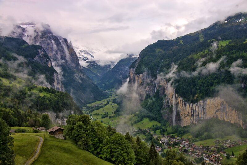 Matterhorn valley landscape