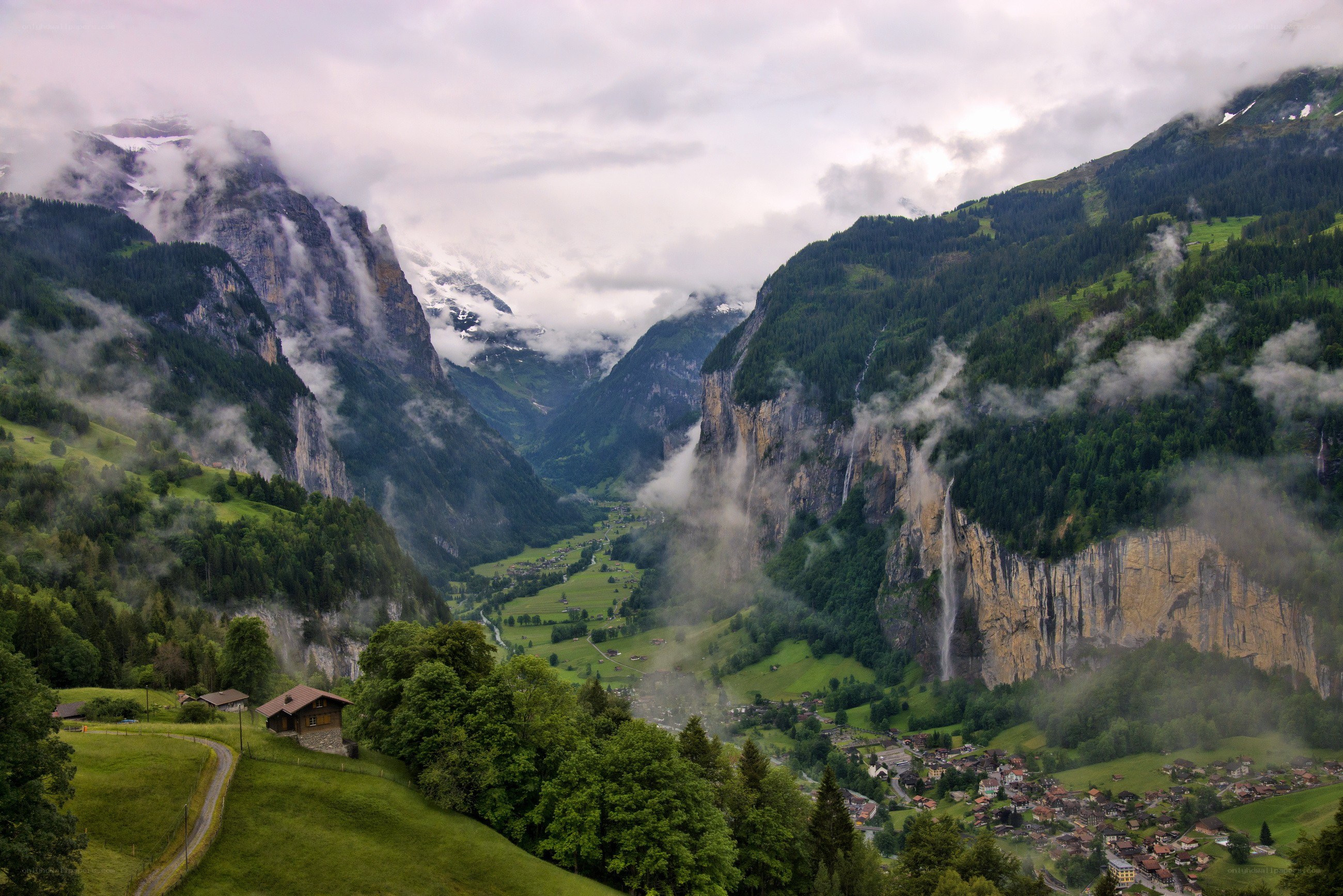 Matterhorn valley landscape