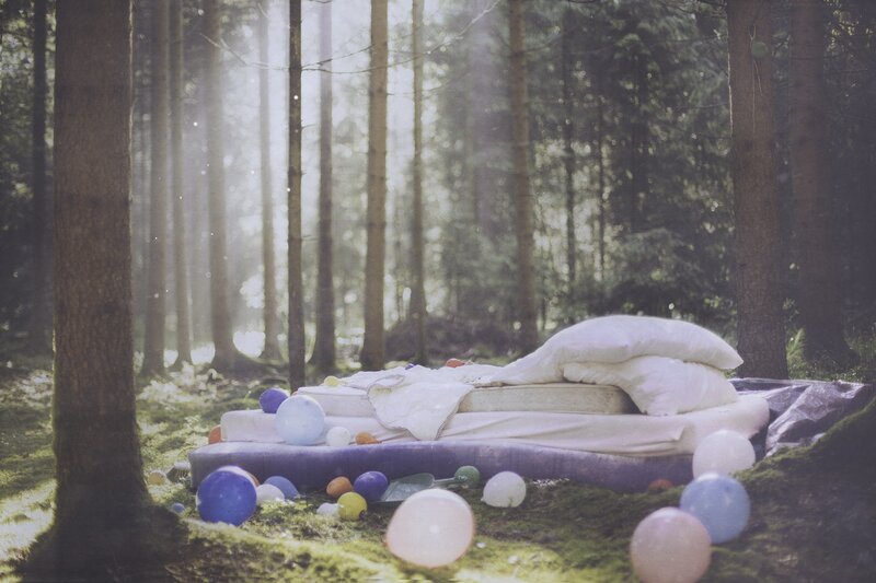 Mattress in Forest