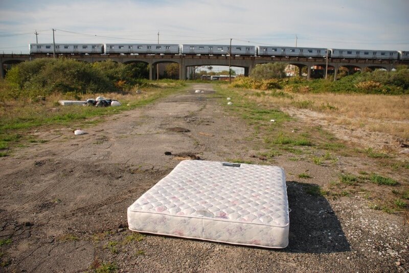 Mattress on Dirt Ground