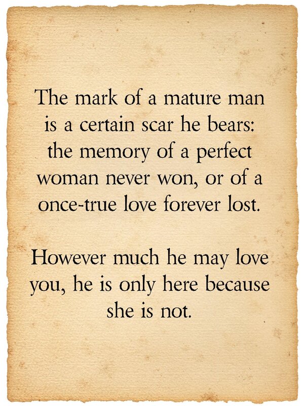mature man quote