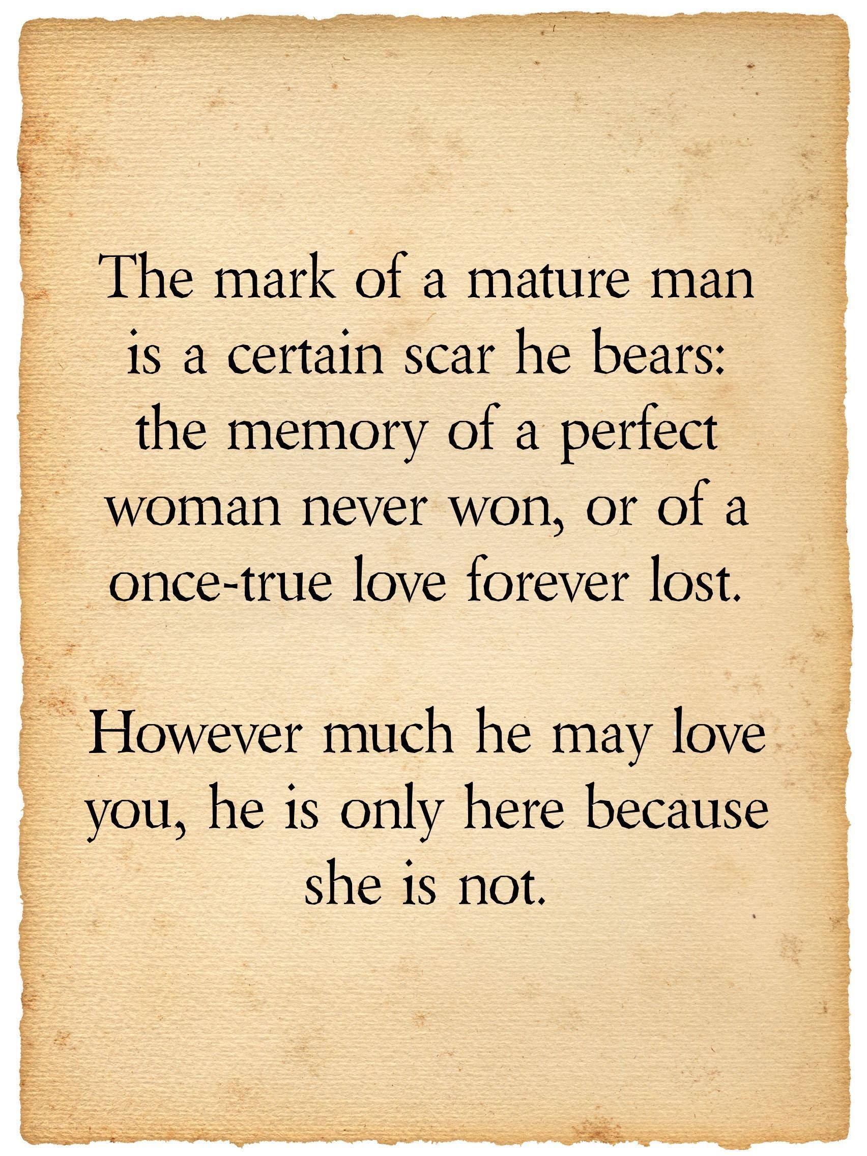 mature man quote