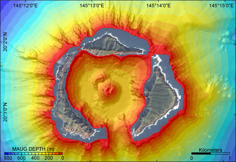 Maugu Seamount Topography