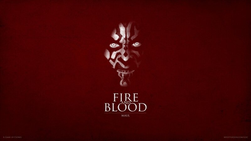 Maul's Face on Red