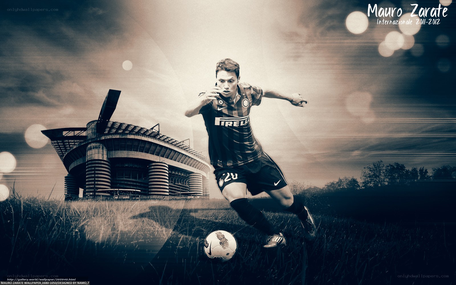Mauro Zarate in action