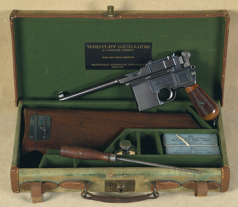 Mauser pistol in case
