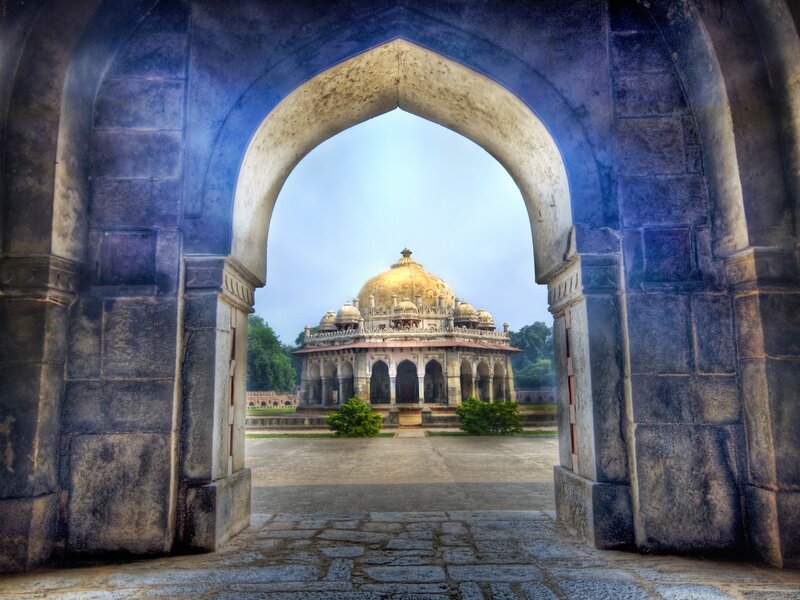 Mausoleum Through Archway