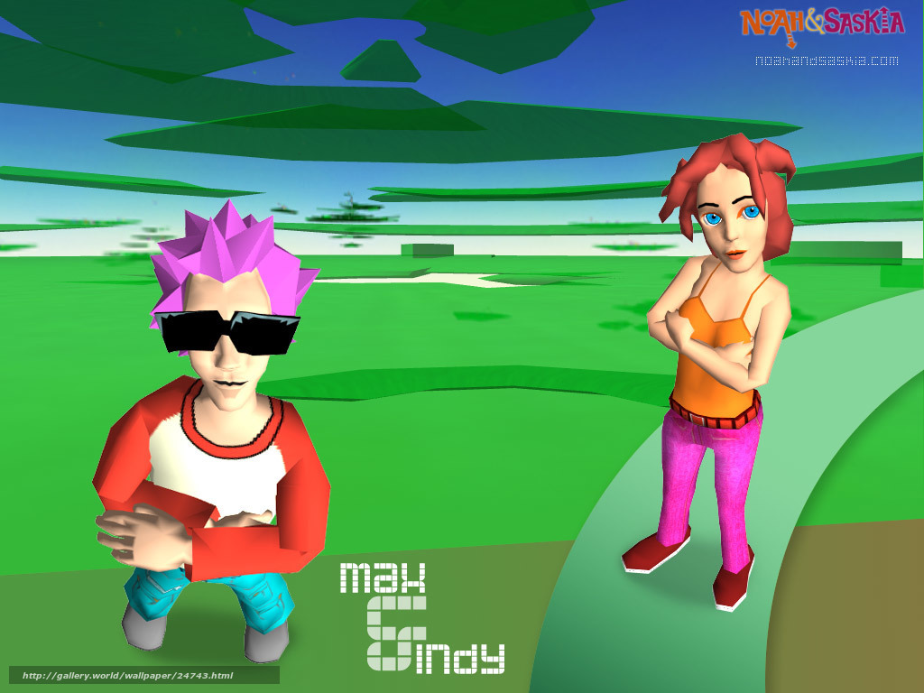Max and Cindy in a 3D world