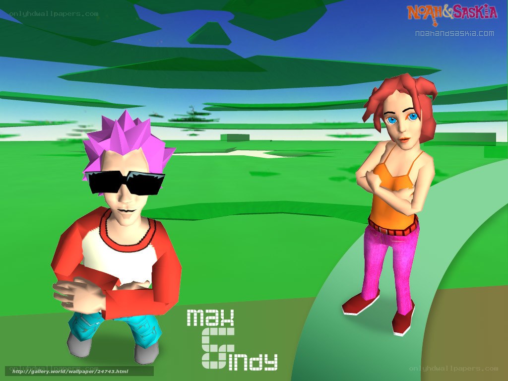 Max and Cindy in a 3D world