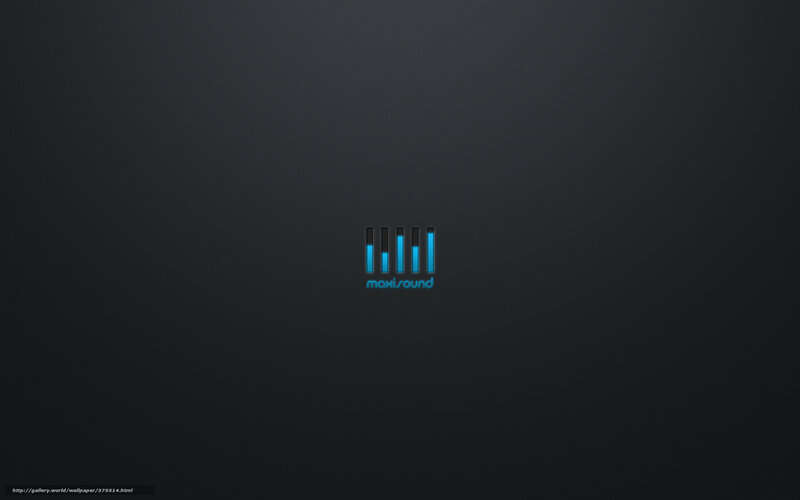 Maxi Sound logo on dark background
