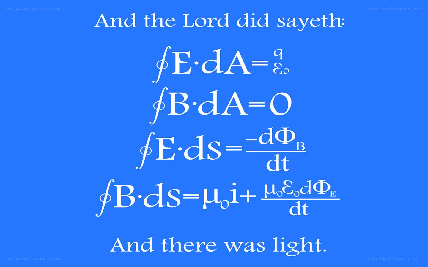 Maxwell's equations and light