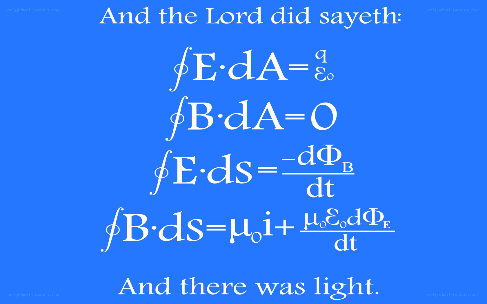 Maxwell's equations and light