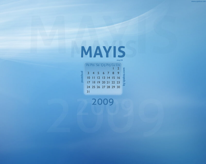May 2009 calendar wallpaper