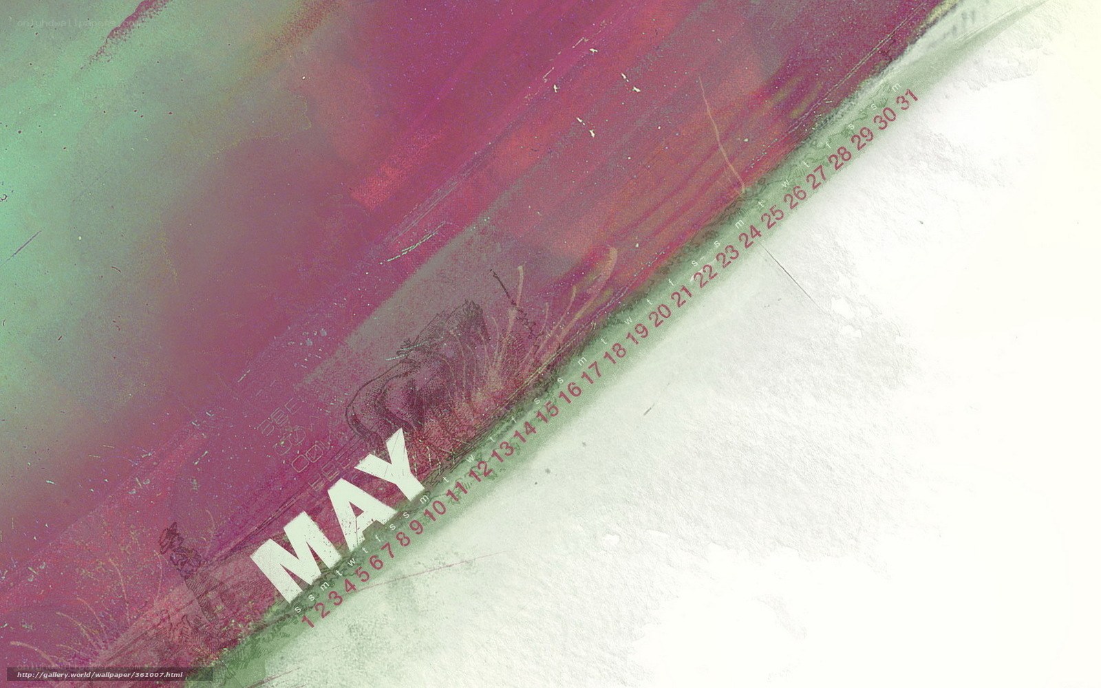 May calendar abstract art
