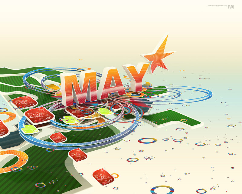 May month abstract design