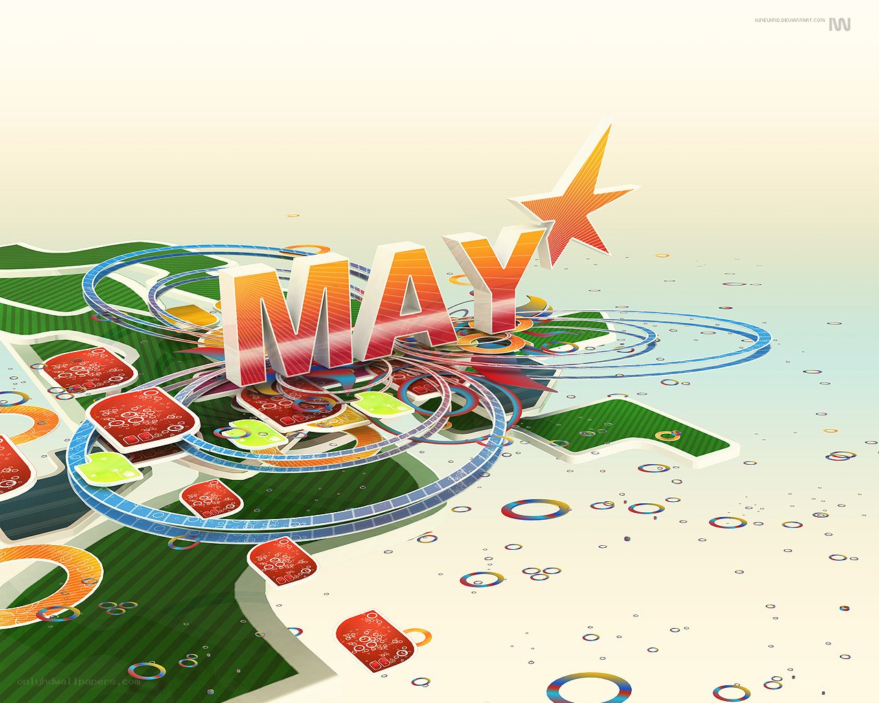 May month abstract design