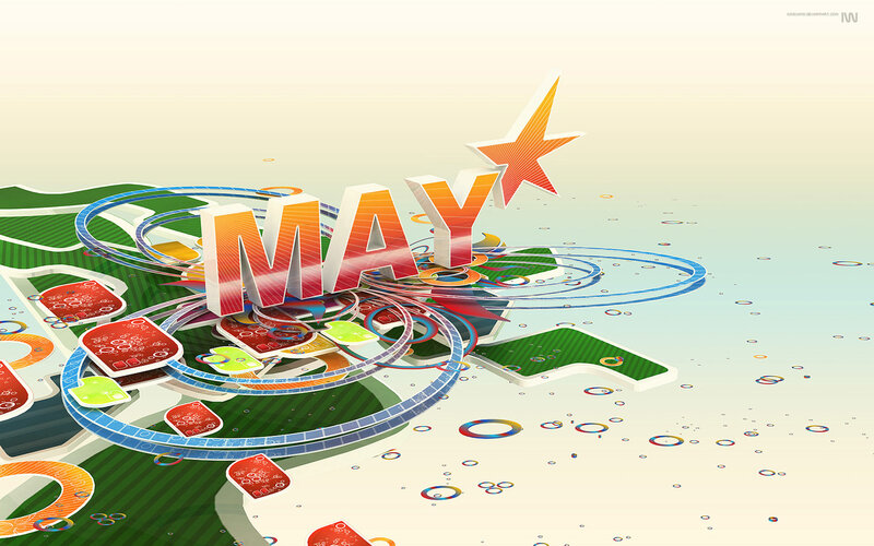 May month graphic design