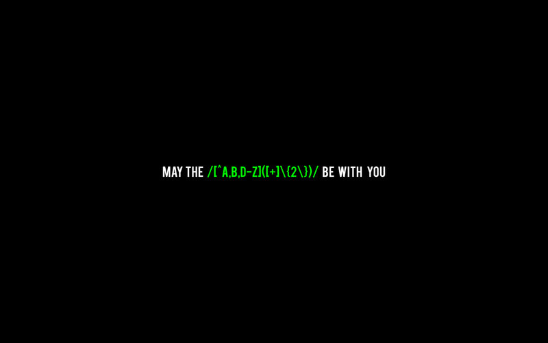 May the regex be with you