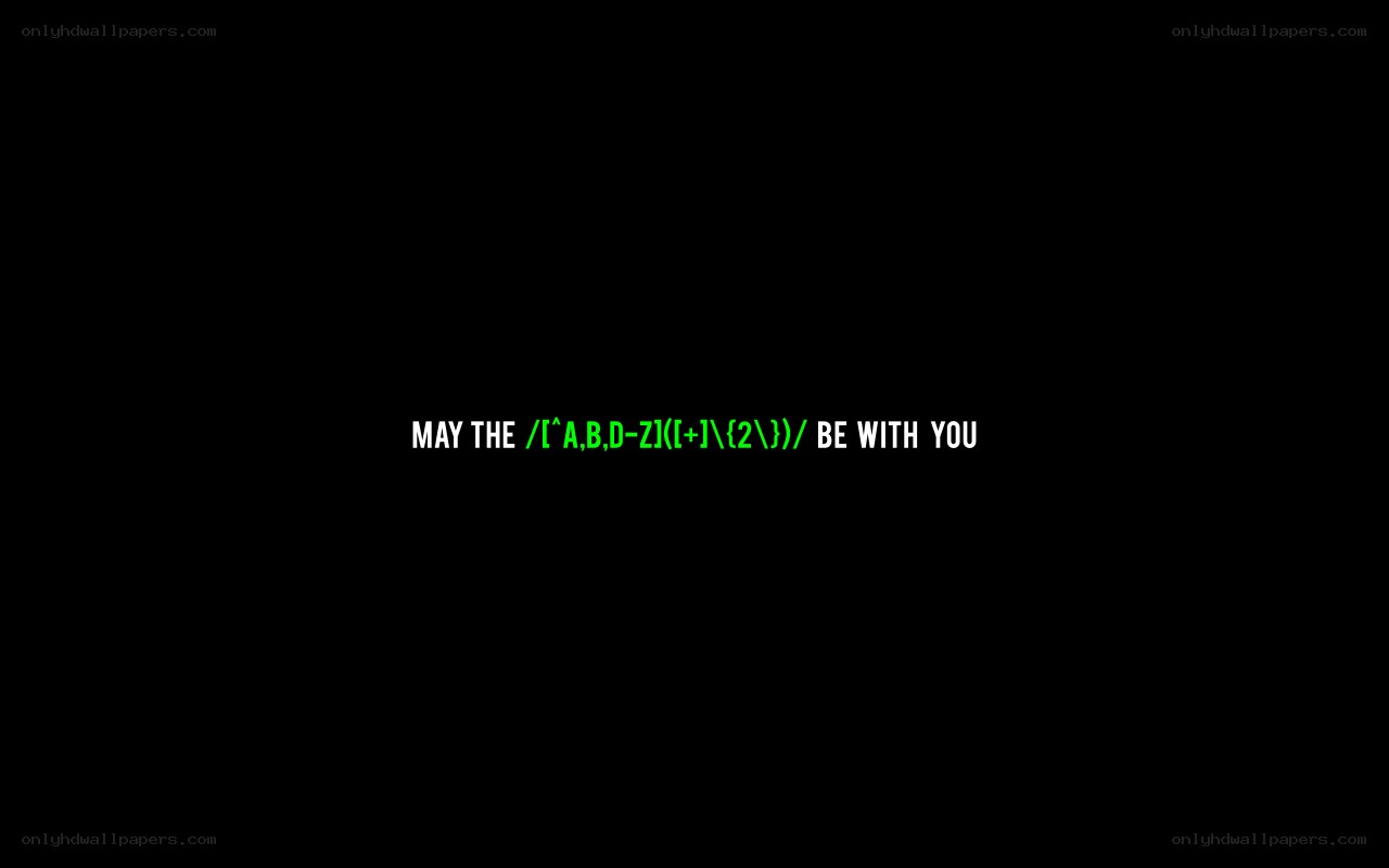 May the regex be with you