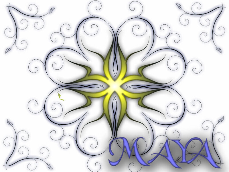 Maya flower design