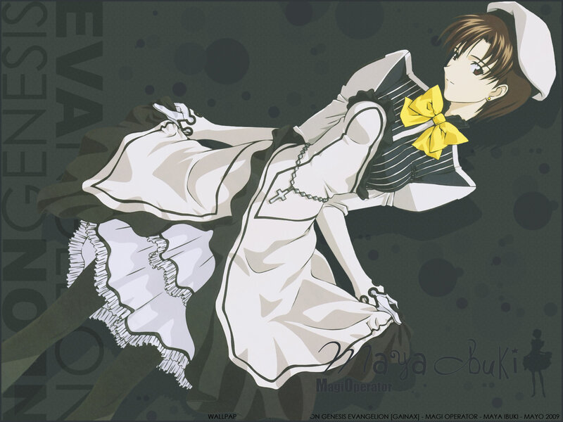 Maya Ibuki in a maid outfit