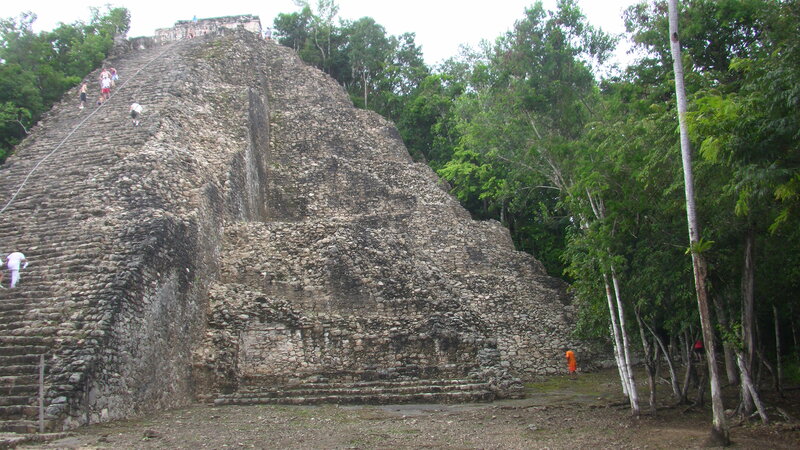 Mayan Pyramid in Jungle — Green
