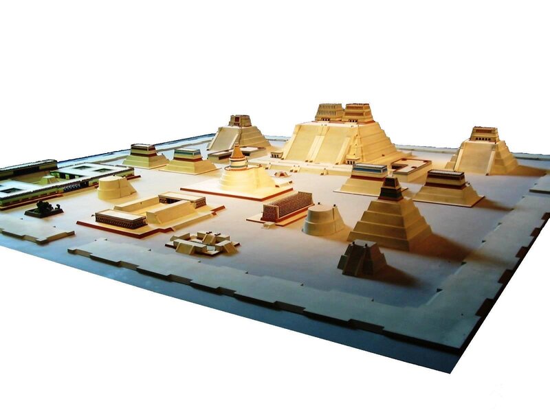 Mayan pyramid model