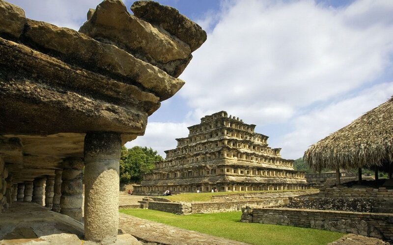 Mayan Pyramid Structure — Brown