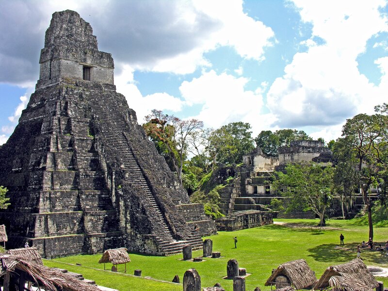 Mayan Pyramid Temple — Green