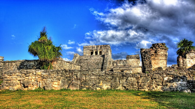 Mayan Ruins at Tulum — Blue, Dramatic