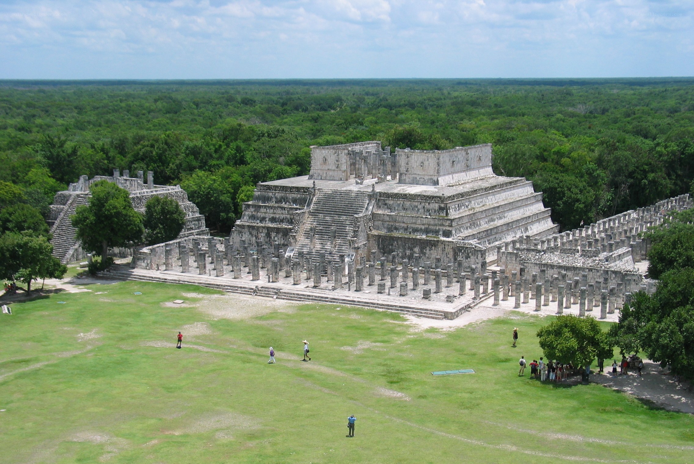 Mayan ruins in jungle
