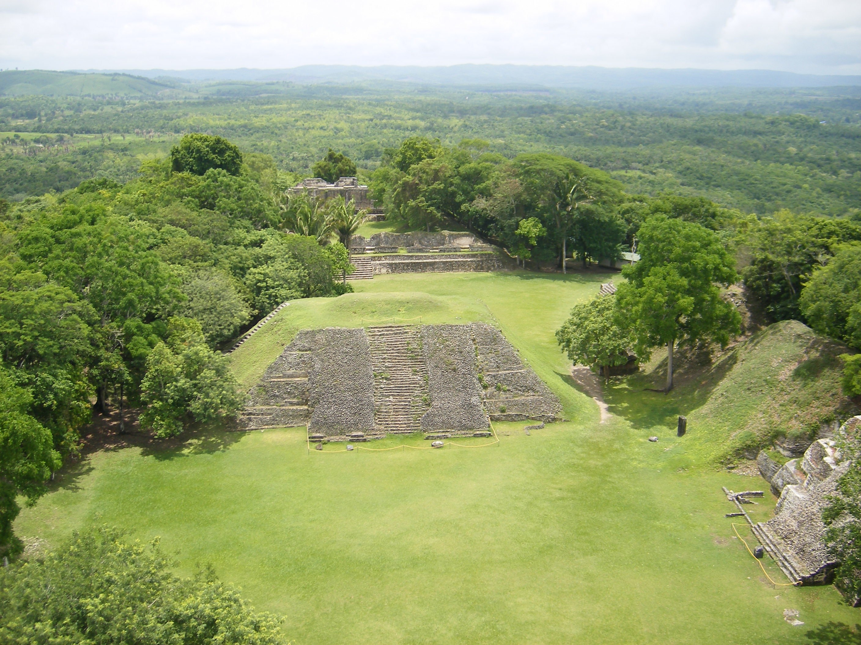 Mayan ruins in jungle