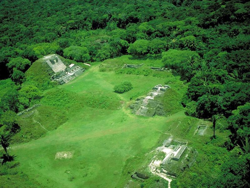 Mayan ruins in jungle