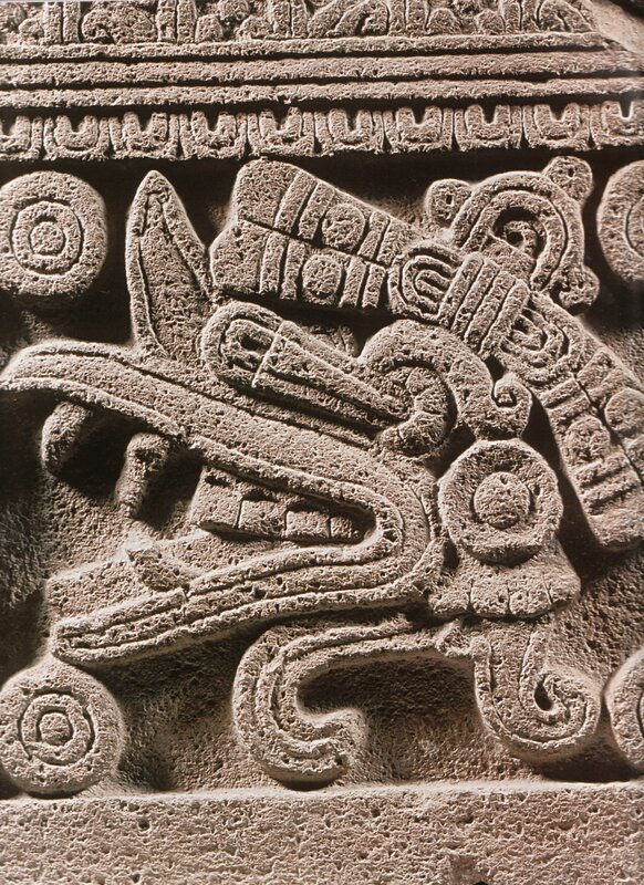 Mayan stone carving detail