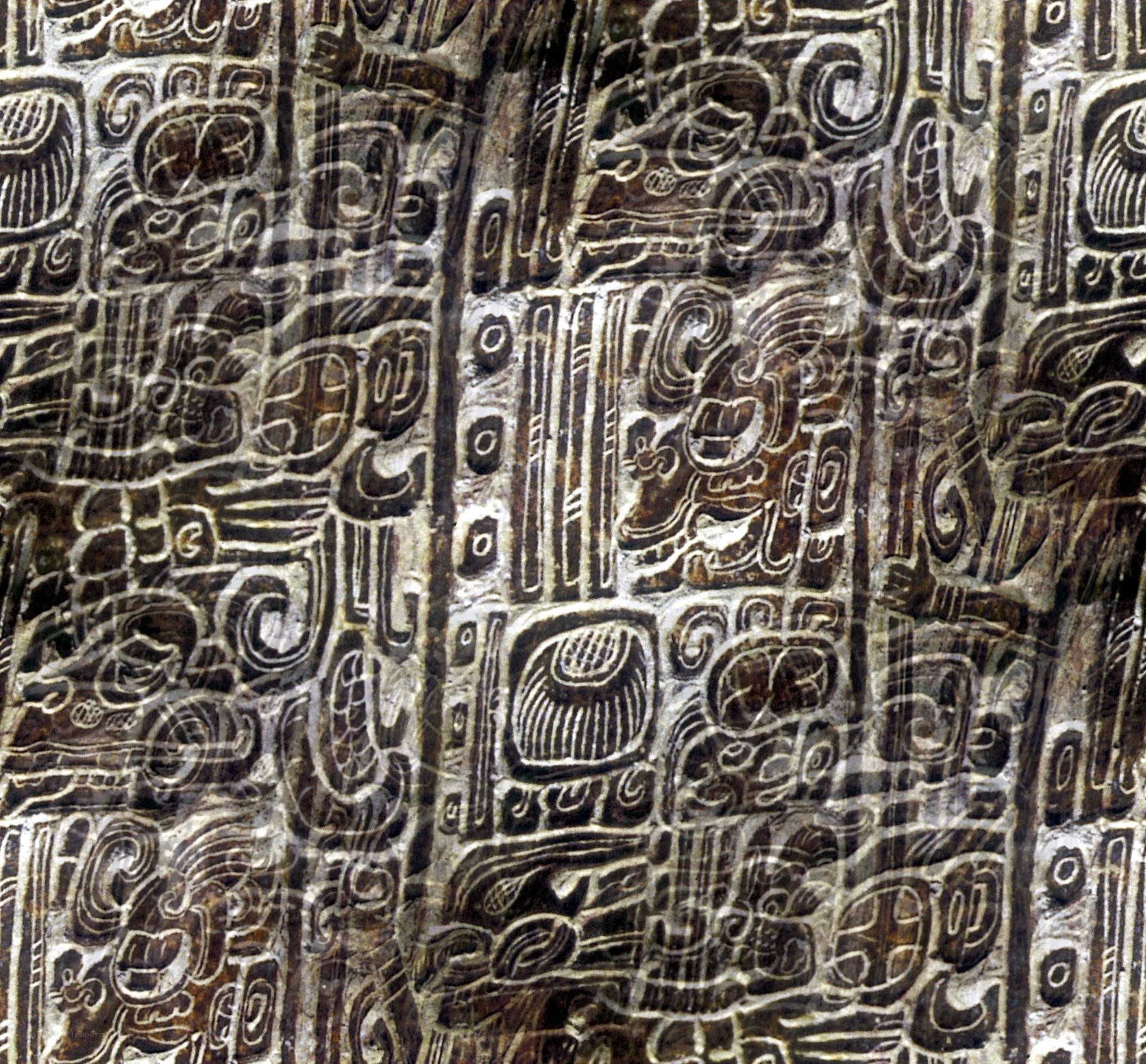 Mayan stone carving detail
