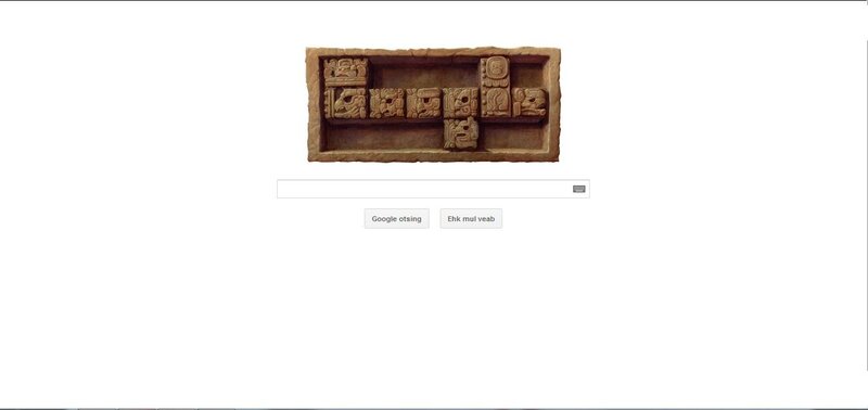 Mayan stone carving doodle