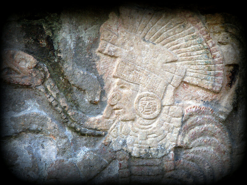 Mayan Stone Carving — Gray