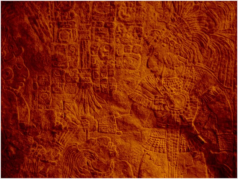 Mayan Stone Relief Carving