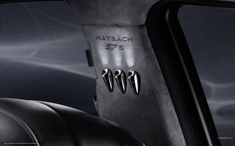 Maybach 57S interior detail