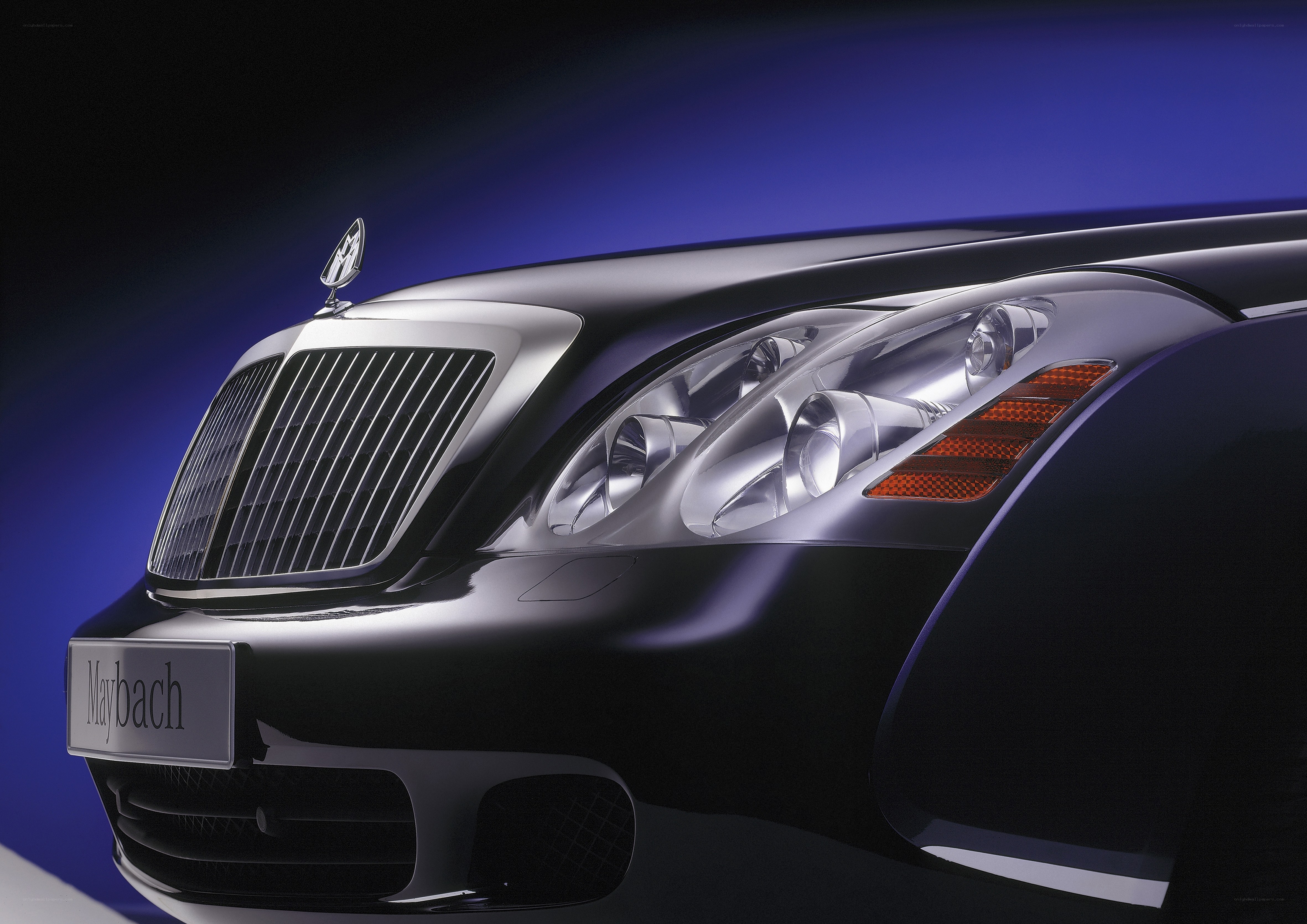 Maybach car front view